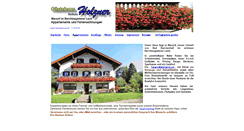 Desktop Screenshot of gaestehaus-holzner.de